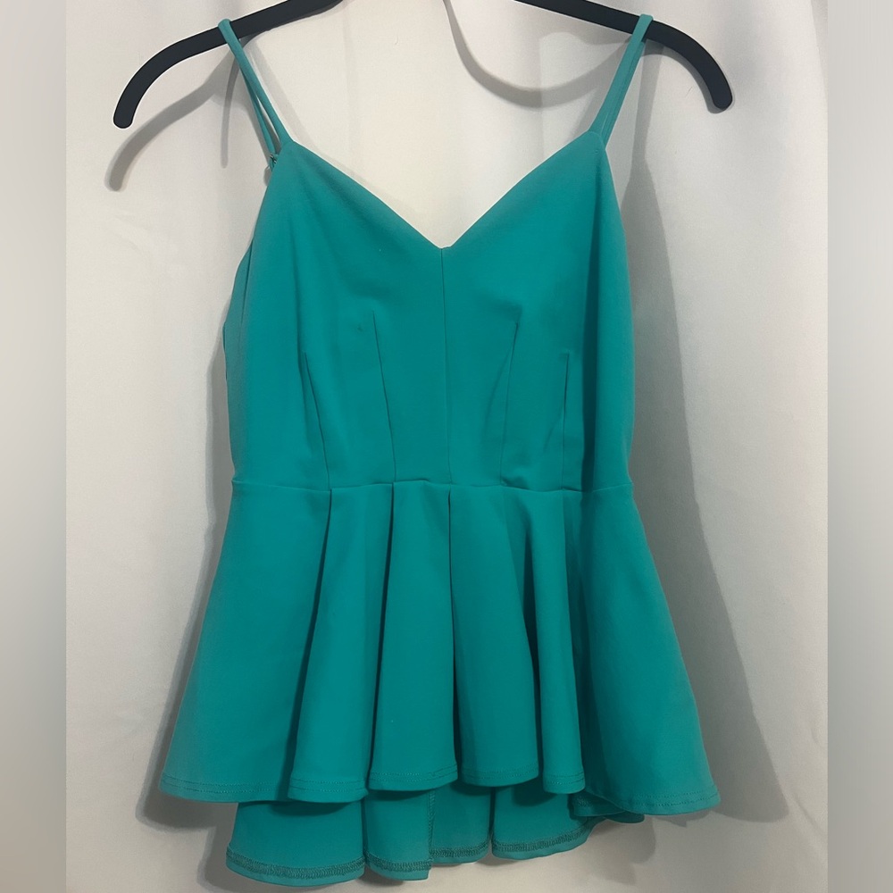 Bebe peplum tank top